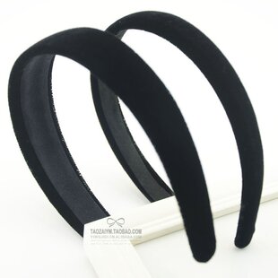 秋冬韩国1.5/2.5cm宽加绒折不断ABS发箍DIY发饰配件材料材料-1641