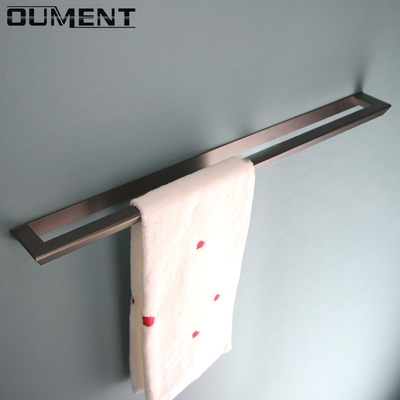 毛巾杆单杆免打孔枪灰极简轻奢