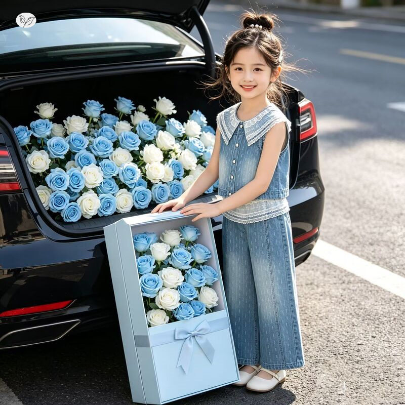 女童夏季轻薄提花牛仔套装2026新款中大童蕾丝花边背心阔腿裤长裤