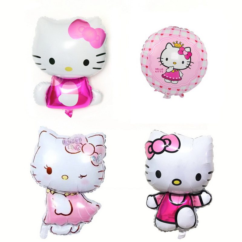 大号卡通气球生日店庆舞台布置儿童派对装饰铝膜kt猫hello kitty