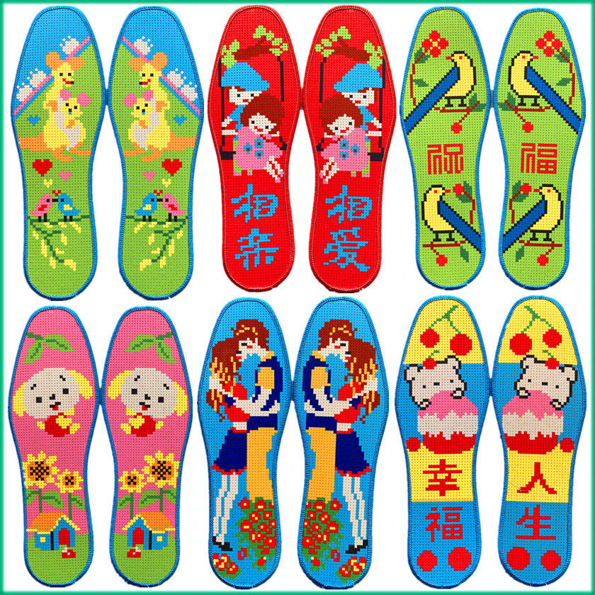 湘歆新款纯手工针孔老粗布纯棉布印花针孔男女结汗结婚喜庆包邮