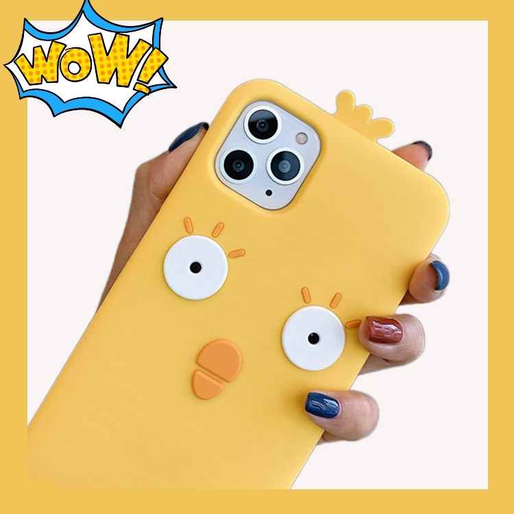 呆萌小鸡适用苹果12手机壳iPhone11Pro/7/8plus硅胶Xsmax卡通款女