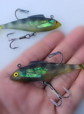 万能路亚饵 软鱼 硅胶鱼 包铅鱼11g 高仿真假饵 钓鲈鱼 钓黑鱼