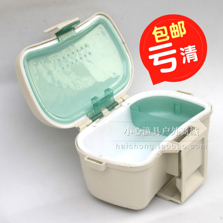 出口日本的沙蠶盒蚯蚓盒蛆盒腰盒活餌盒-海釣保溫活餌盒冰盒 蟲盒