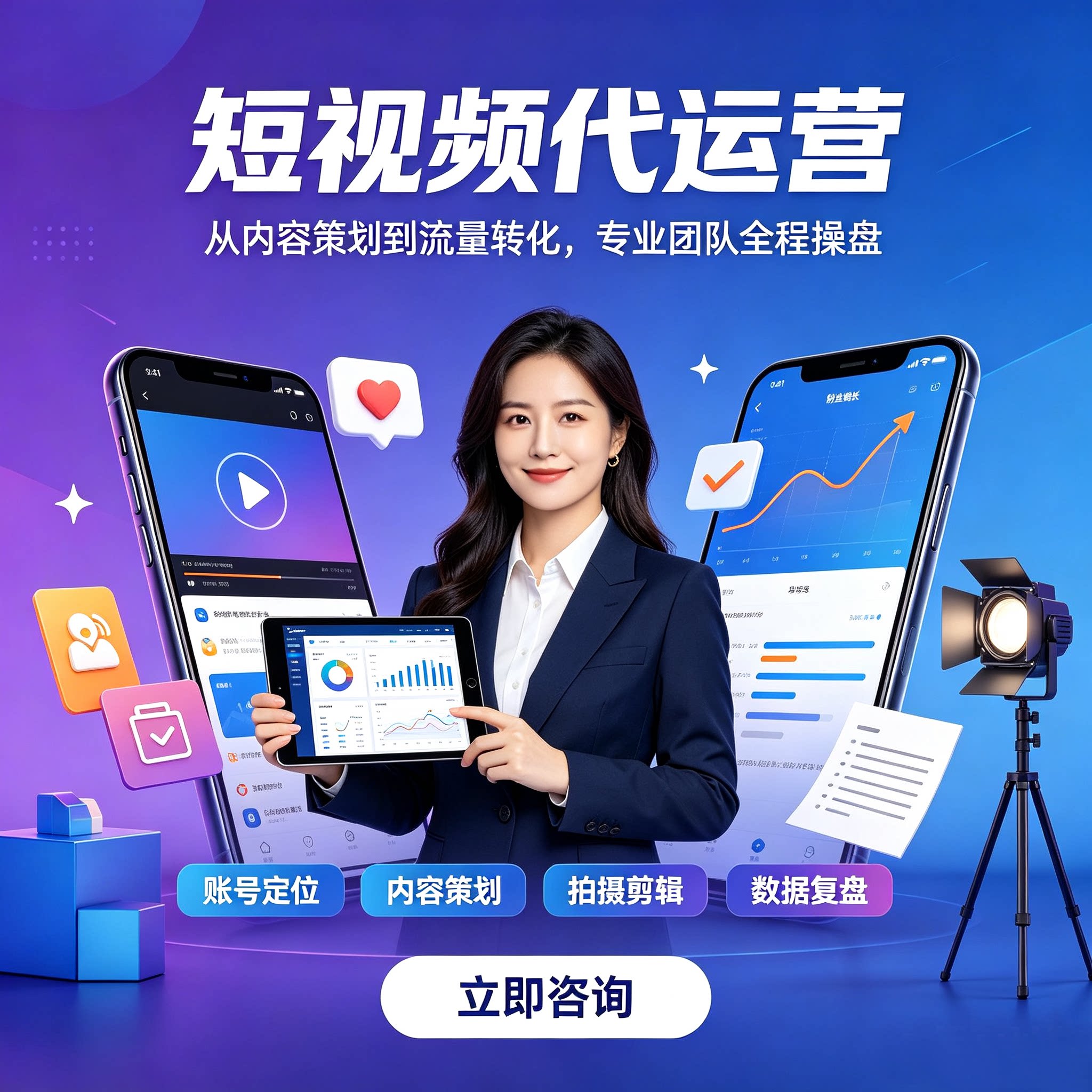 淘宝短视频代运营托管视频号抖音平面广告设计