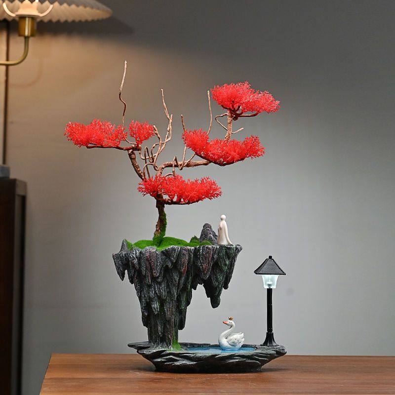 天空之城绿植花盆玄关景观图片