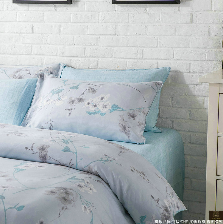 支纱出口原单天丝麻美式风四件套