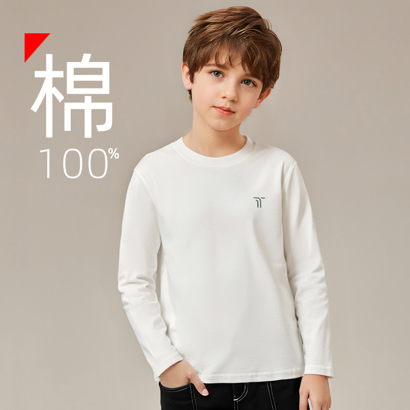 100%棉男童长袖T恤春秋款图片