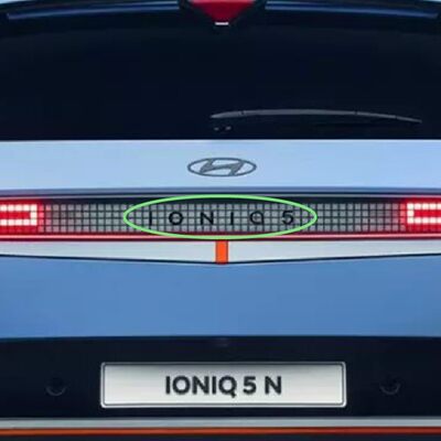 IONIQ5车标tuontuix黑色