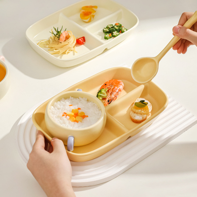 减脂分格餐盘双耳碗套装一人食