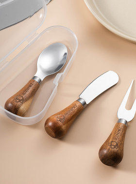 日式黄油刀涂抹刀涂面包花生酱吐司抹酱牛油奶酪果酱刀可立小抹刀