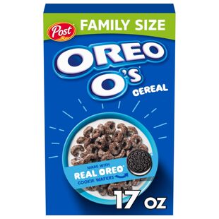美国正品 POST OREO 宝氏 奥利奥营养麦圈谷物早餐零食麦片467g