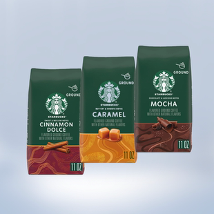 美国直邮星巴克Starbucks无糖非速溶阿拉比黑咖啡粉摩卡MOCHA焦糖