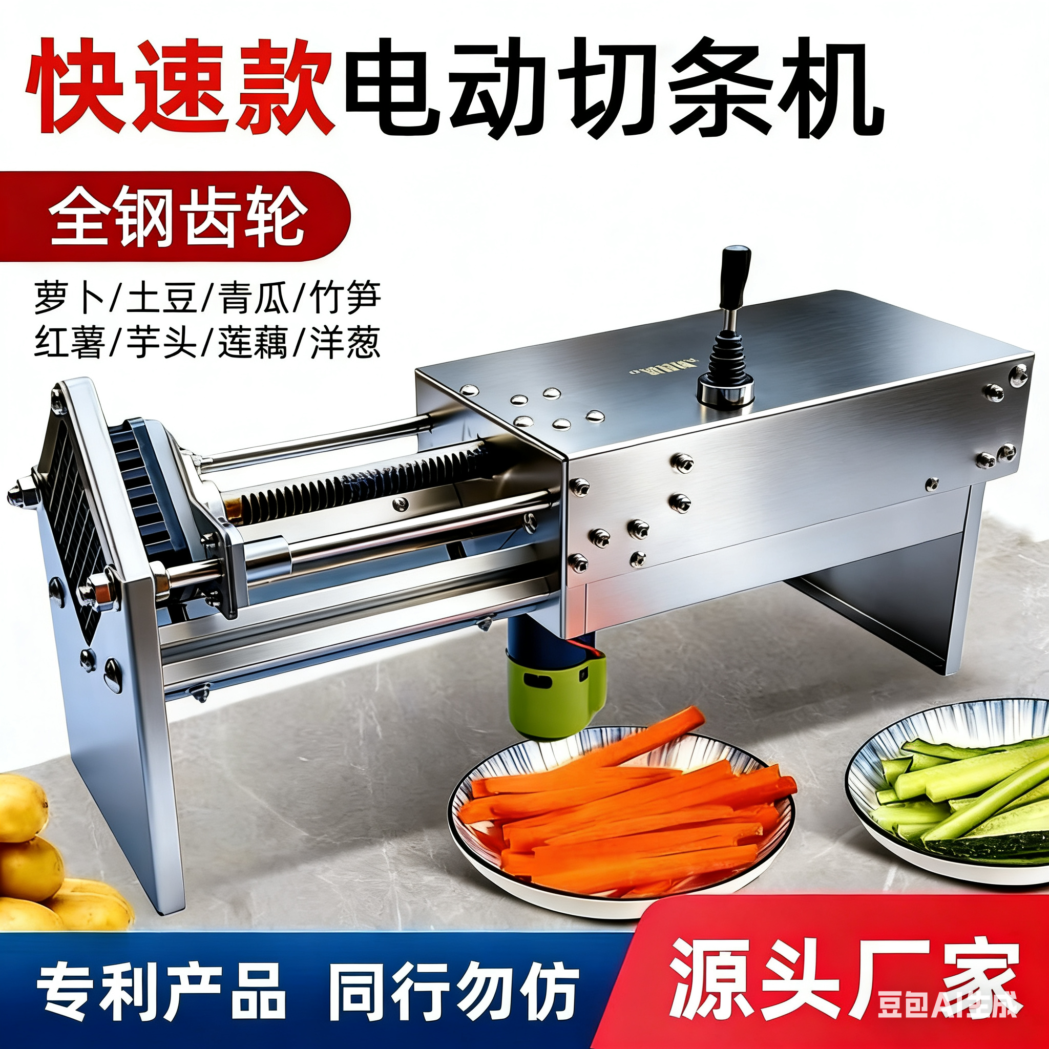 电动切条机推条机全自动切薯条机器神器土豆黄瓜红薯地瓜胡萝卜藕