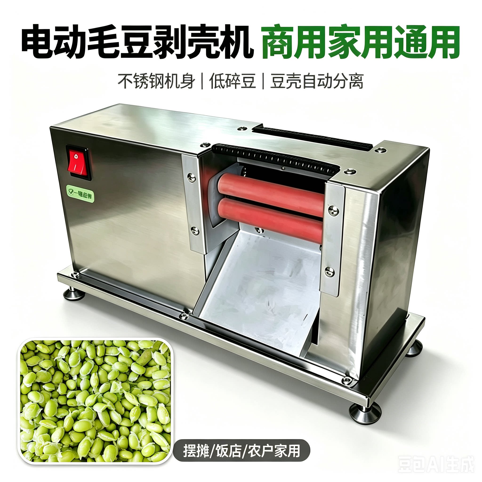 毛豆剥壳机电动款毛豆剥壳机毛豆去皮机小型26年新款