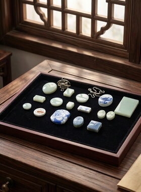 明代清代 青花单色釉 古瓷老瓷片首饰 戒指吊坠胸针耳环Diy原材料