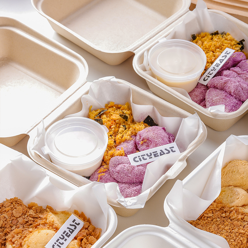 恒秀麻薯蘸酱包装盒环保汉堡盒