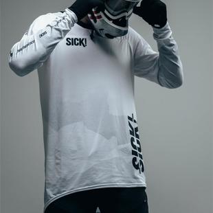 23越野摩托车耐力赛SICK速干山地车速降服防晒透气DH长袖骑行服男