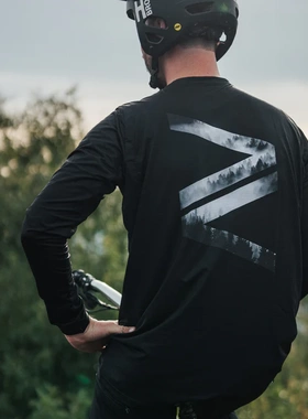 Valcariz速降服长袖山地自行车越野车速干透气骑行大码球衣速干衣