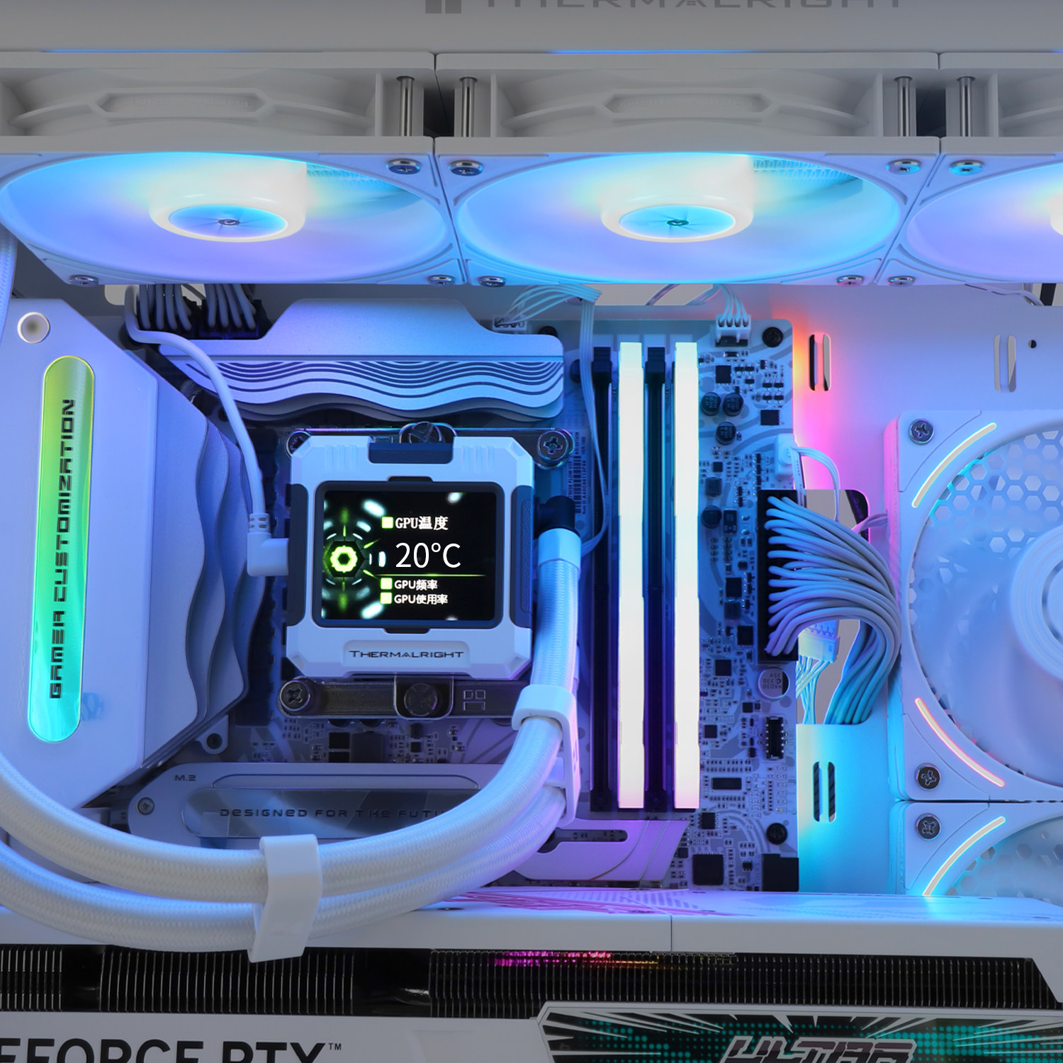 LIMIN FROZEN WARFRAME FW360 ALL-IN-ONE LIQUID COOLING IPS LCD SCREEN PWM TEMPERATURE CONTROL RADIATOR 240