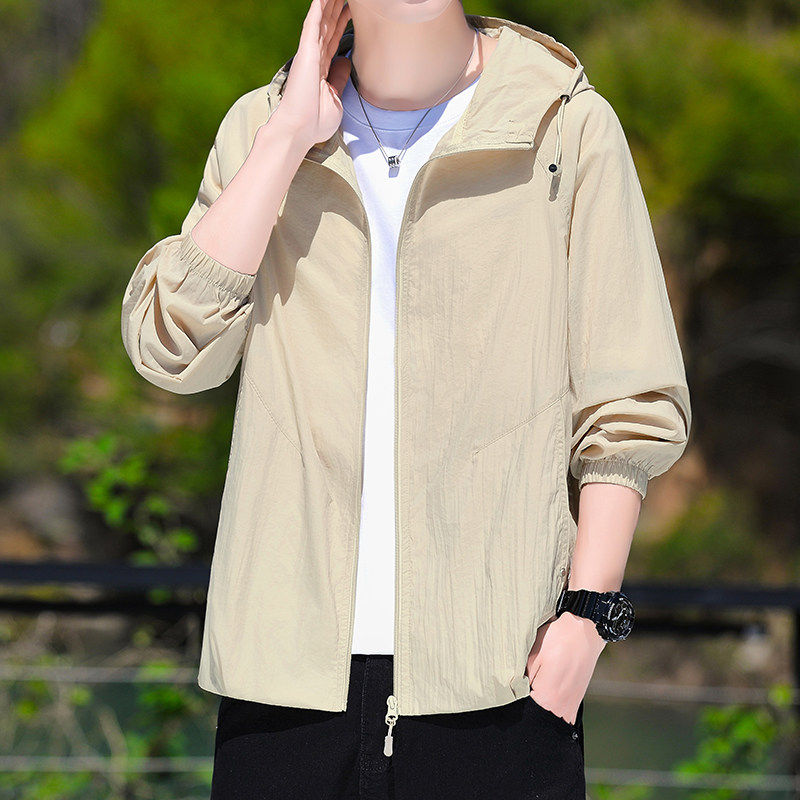 轻薄防晒衣男士夏季UPF50+时尚防晒服
