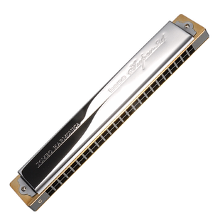 通宝24孔复音口琴6624S儿童初学者成人入门专业演奏级正品C调高级