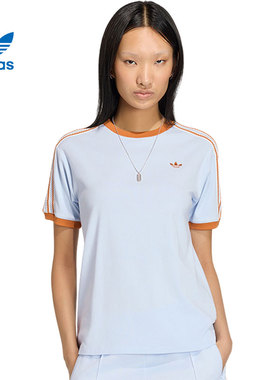 adidas阿迪达斯三叶草女子运动休闲短袖T恤KY8125