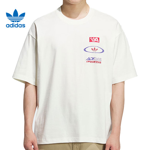adidas阿迪达斯三叶草男子运动休闲短袖T恤KH1198
