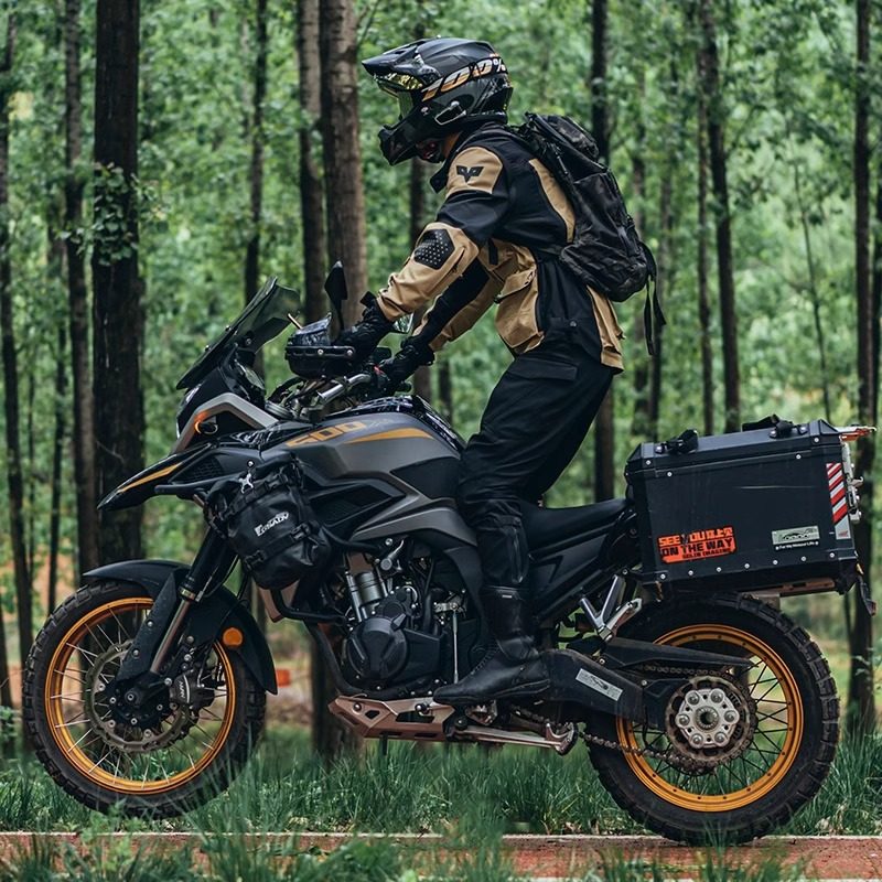 杜汉摩托车ADV拉力服套装越野机车服防摔摩旅透气骑士服装备春夏