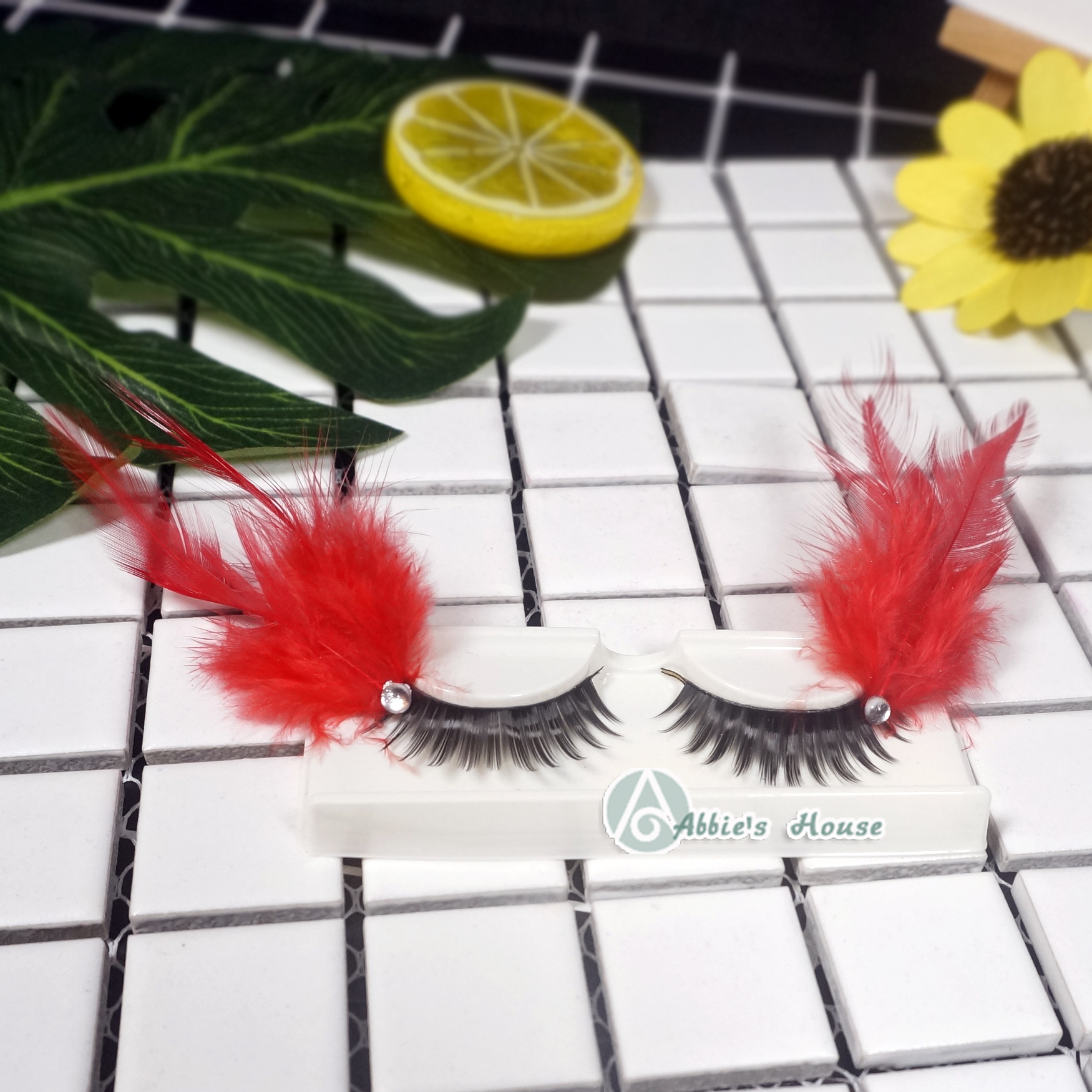 羽毛浓密夸张成人儿童舞台妆