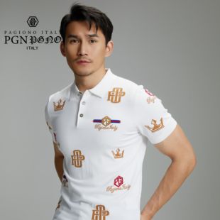 透气吸汗T恤男109007 针织Polo PAGIONO帕基诺针织衫