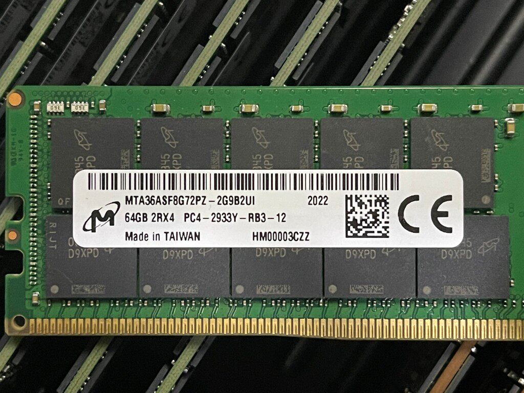 镁光 64g/128g ddr4 2933/3200 reg ecc 服务器内存