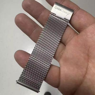 品牌原装通用米兰精钢编织网表带