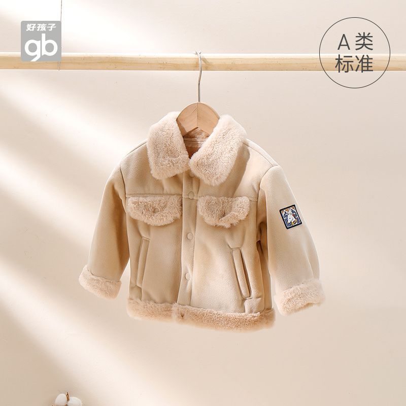 gb好孩子男宝女宝a类冬季加绒外