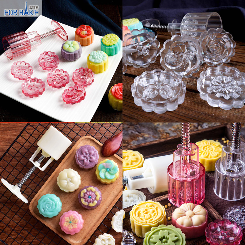 法焙客3d立体绿豆糕模具月饼模