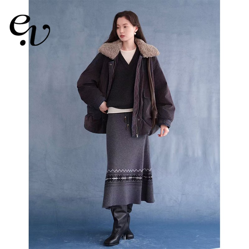 【11月27日20:00 新品2件9折】Even Vintage | 设计感针织半身裙