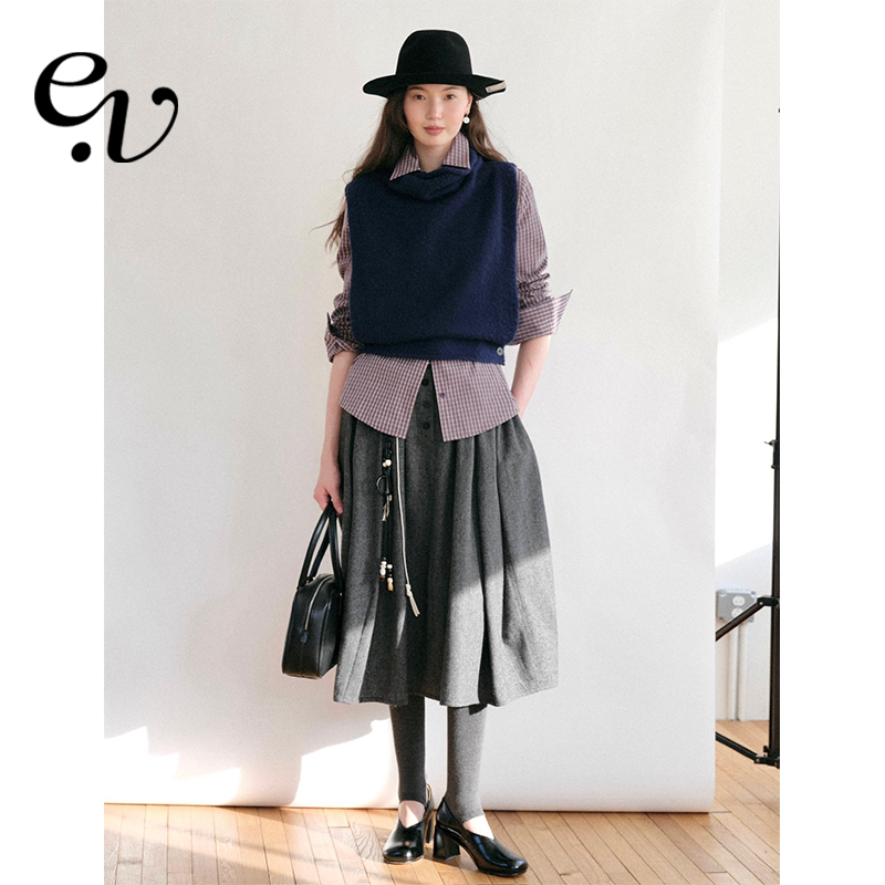 【11月27日20:00 新品2件9折】Even Vintage | 秋冬高腰半裙