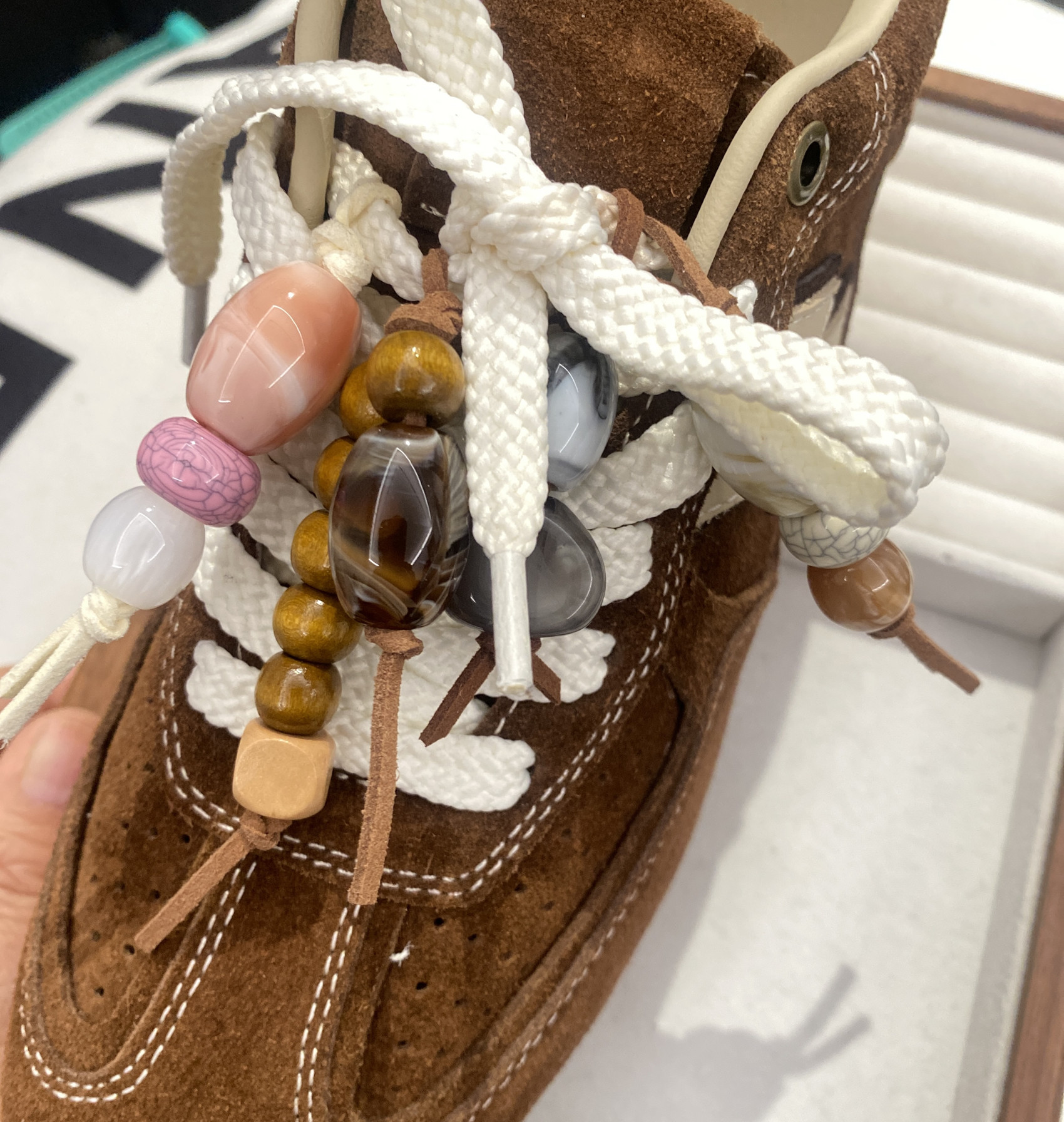 秋冬鞋包挂饰MIU系仿真宝石鞋花德训鞋袋鼠鞋装饰高级感DIY鞋装饰