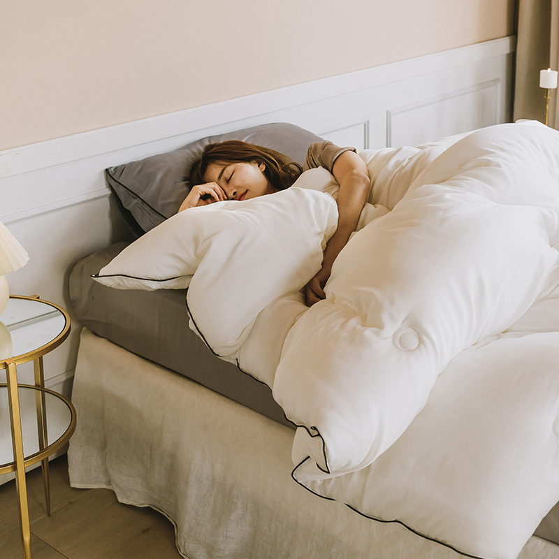 素色加厚秋冬莫代尔保暖双人被