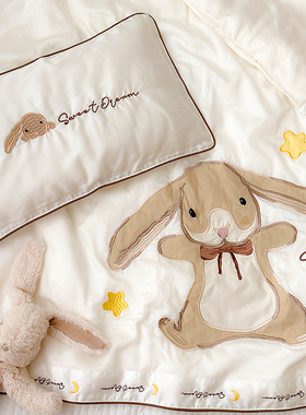 有氧米兔A类兰精天丝被套被罩婴幼儿童桑蚕丝盖被夏凉被空调被子