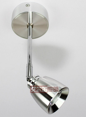 长杆明装射灯背景墙灯聚光灯万向 led射灯3w客厅电视墙壁照画灯5W