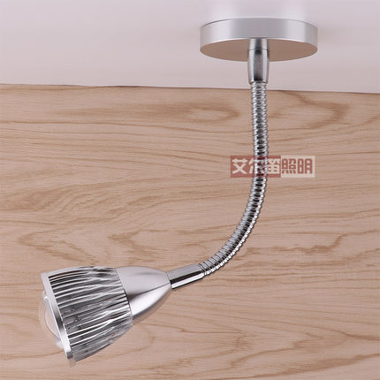 客厅小射灯电视背景墙灯明装 长杆聚光led射灯3W吸顶灯cob射灯5W