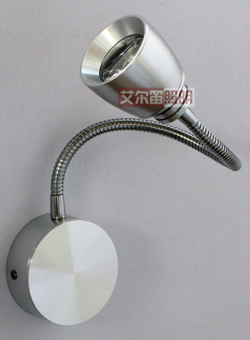 led壁灯床头灯1W镜前灯 卧室阅读灯床头壁灯软管射灯3背景墙灯具