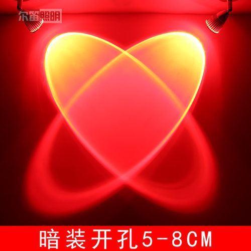 开孔5公分LED射灯3W背景墙