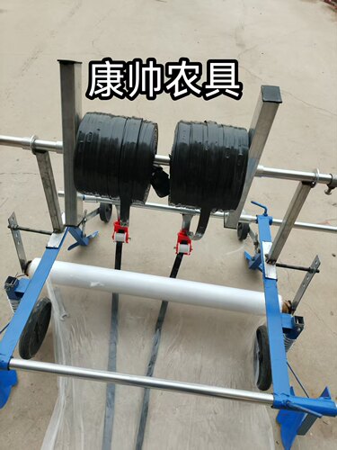 人力覆膜机滴管覆膜一体机可调节铺滴灌带覆膜一体