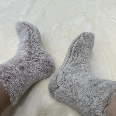 微瑕处理含加热丝自发热舒棉绒地板袜保暖袜子家居袜