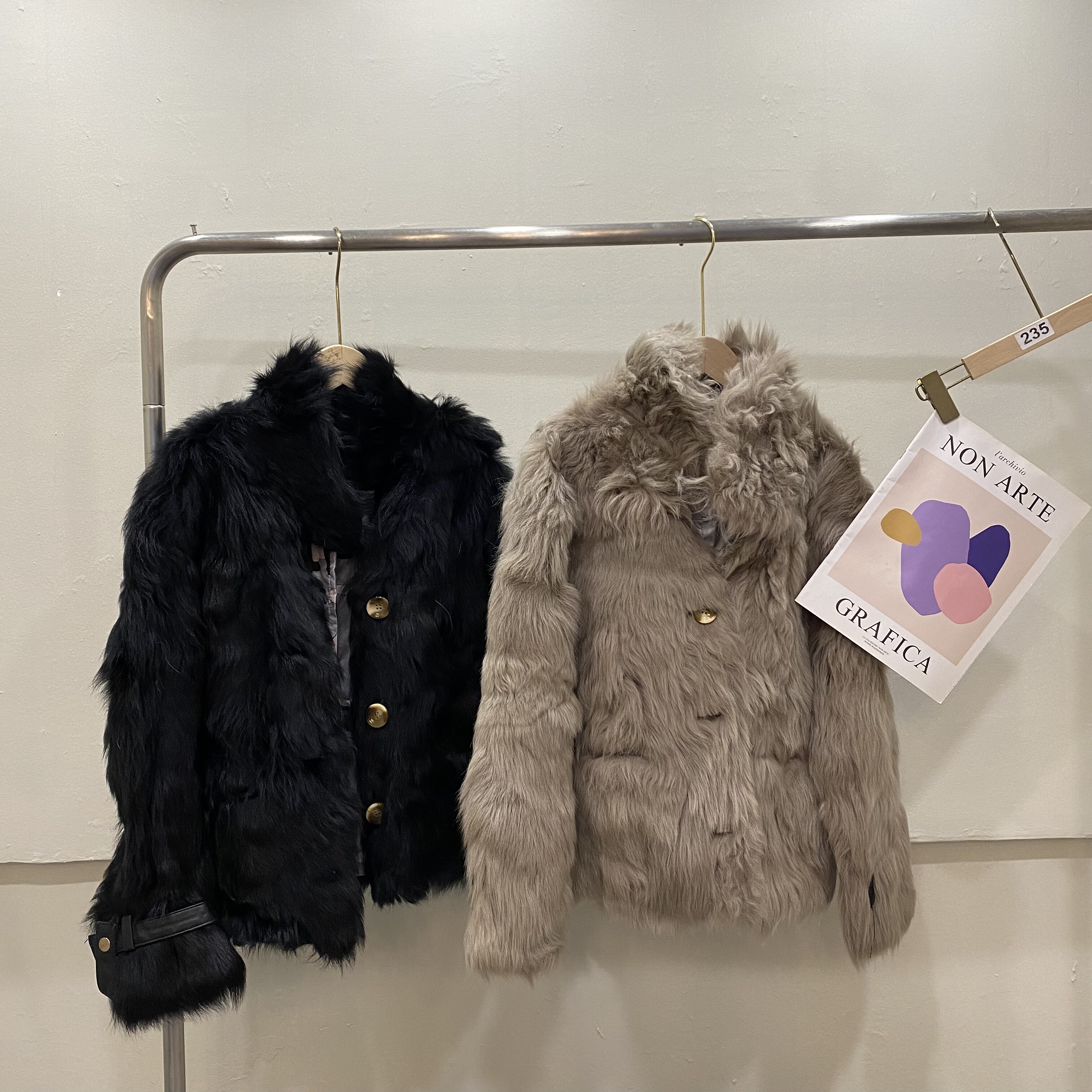 2025秋冬新款托卡羊毛皮草外套女短款小个子宽松羊毛呢外套