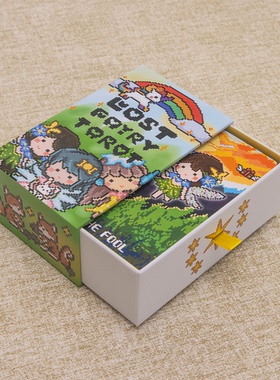 迷踪精灵塔罗牌 可爱八位素像素新手韦特系 MARVOLI原创tarot
