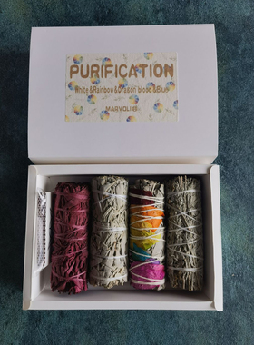 彩色鼠尾草套盒 净化空气