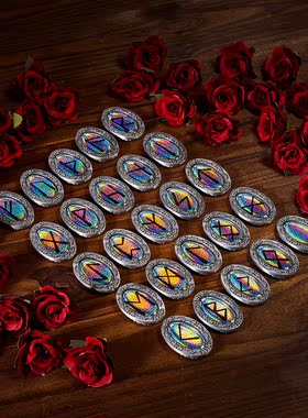 重工金属如尼 卢恩文Rune觉醒之镜 原创设计